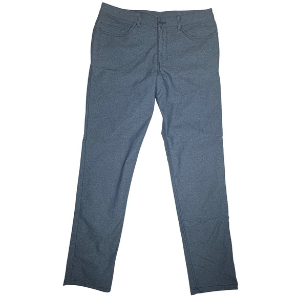 Lululemon Other - Lululemon ABC Pant Slim Tech Canvas 34" Heathered Deep Navy 32x34